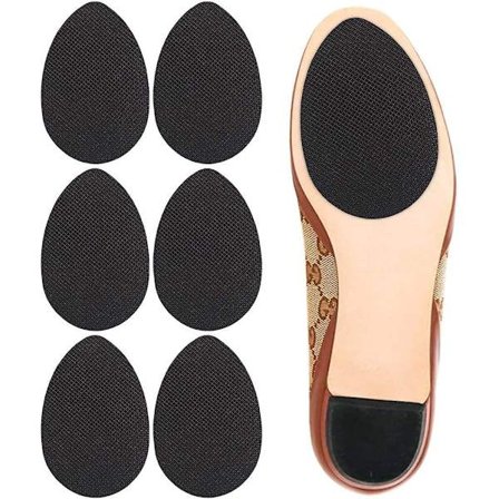 Non-slip Shoes Pads Adhesive Shoe Sole Protectors, High Heels Anti-slip Shoe Grips (black)