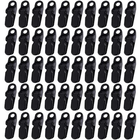 50 st - Klämmor Vindtät Markis Klämma Plast Snäppfästen Plast Alligator Klämmor Plast Alligator Klämma Liten Klämma Presenning Markis Klämma för 