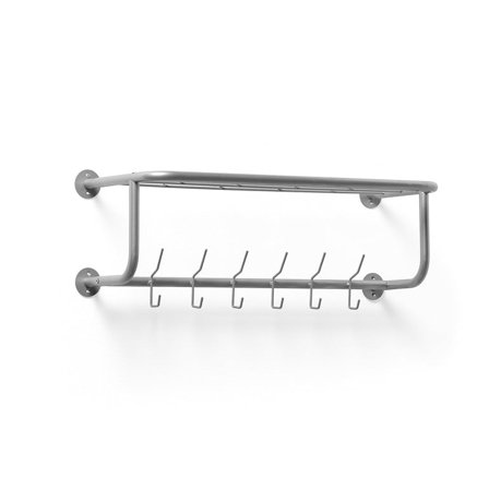 Coat rack OLDHAM, 800x300x240 mm, silver