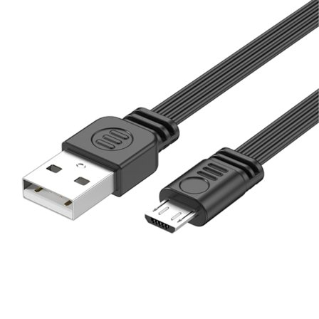 USB till USB 5Pin Platt Silikonladdningskabel Rätvinklig Kontakt Tunn