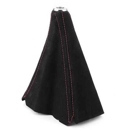 Gearstangsmanchet Støvdæksel Gaiter Bilinteriør Ruskind Universal til de fleste køretøjer - Rød syning