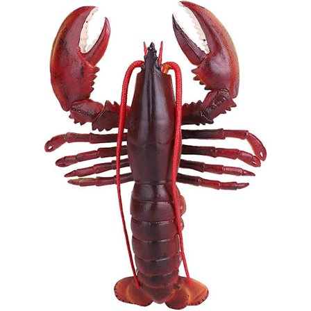 Simuleret blød plastik hummermodel skaldyr restaurant rekvisitter dekoration legetøj børn (23cm)