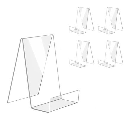 Akryl Bogstøtter 5-pak, Klar Bog Display Stand [YDE]