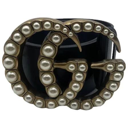 Gucci Vintage Pre-owned Læder baelter Sort, unisex Vintage Accessories, Størrelse: ONE Size