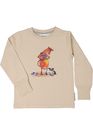 Geggamoja Tröja Mamma Mu Och Kråkan T-shirts & toppar Unisex Beige 110/116