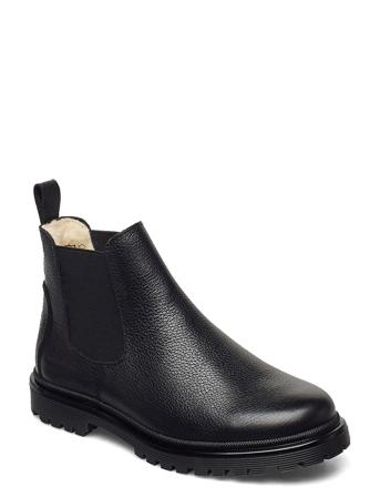 Booties - Flat - With Elastic Black ANGULUS