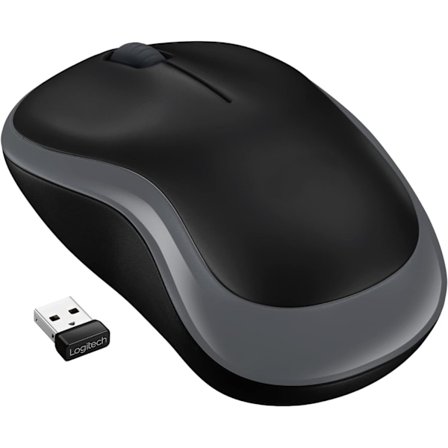 Trådlös mus (för Logitech), 2,4 GHz med Mini USB mottagare, 12 månaders batteri, optisk spårning med 1000 dpi upplösning, Ambidextrous, kompatibel med