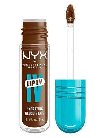 NYX Professional Makeup Nyx Professional Makeup Lip I.v. Hydrating Gloss Stain Läppglans 06 Espresso Soak 5 Ml - Nude - 5 ML