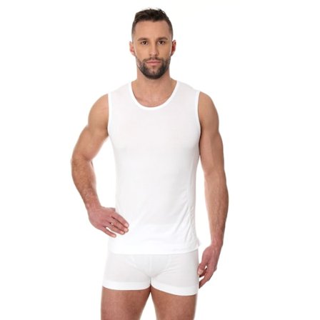 Linnen för män BRUBECK COMFORT COTTON Termoaktiv Ärmlös T-shirt