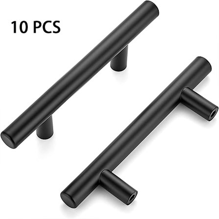 10-pakke 6'' Skaptrekk Brushed Nickel Rustfritt Stålsett, ZQKLA