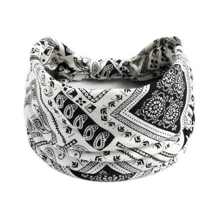 Ny Boho Blomster Print Bred Hovedbånd Vintage Knude Elastisk Turban Hovedbeklædning til Kvinder Piger Bomuld Blød Bandana Hår Tilbehør