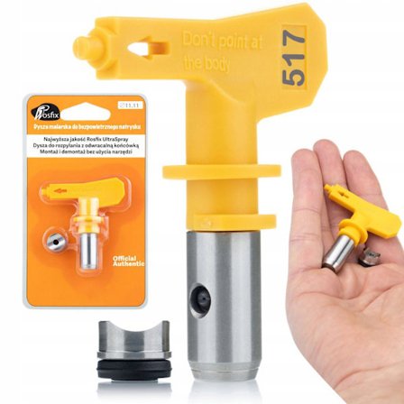 Sprøjtedyse Rosfix Ultra Spray 517 – Bred Sprøjtebredde 25 Cm | til Akryl- og Latexmaling