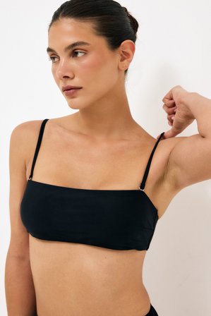 NA-KD Haut de bikini bandeau rembourré - Bikinis - Noir - XS