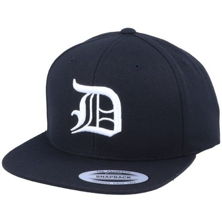 Iconic - Svart snapback Keps - D Letter 3D Black Snapback @ Hatstore