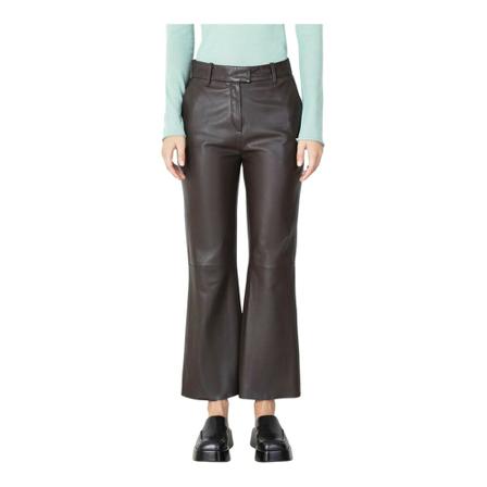 Alysi, Leather Trousers Bruin, Dames, Maat:S