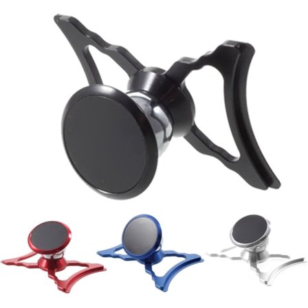 Svart telefonholder for Audi A3 / S3 bilventil - 360 graders roterbar - Magnetisk mobiltelefonholder