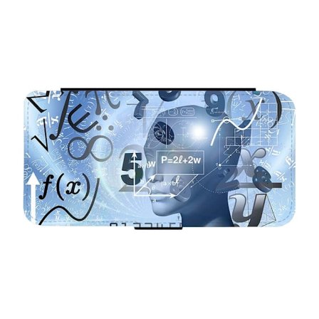 AI och Math iPhone 12/iPhone 12 Pro Flip Mobilfodral