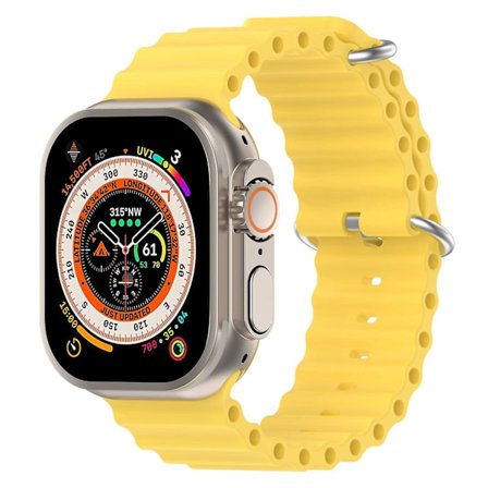 Ocean Silikon Klokkereim for Apple Watch Ultra 49mm/Series 8&7 45mm/SE 2&6&SE&5&4 44mm LGL