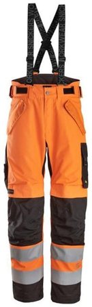 Snickers Workwear 6630-5504 Arbejdsbukse varsel, orange/sort L, Tøj