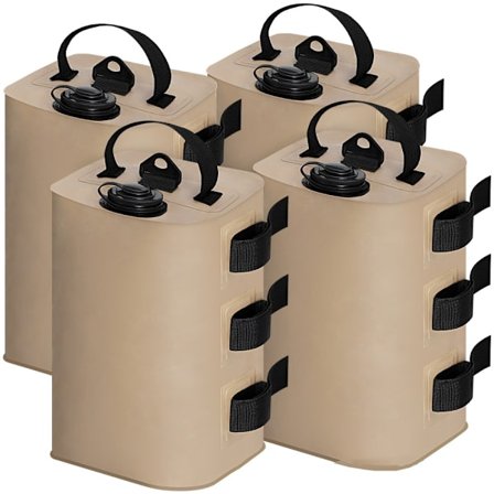 4 stk. 10L Vannvekter for Paviljong, 40 kg Vannteltvektsett 4 Benvekter for Pop-up Paviljong, Lysthus, Markise, Telt Vannvektposer