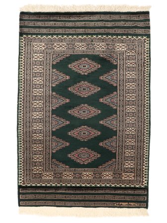 Pakistan Bokhara 3Ply Rug 80X118 Black/Brown Wool, Pakistan