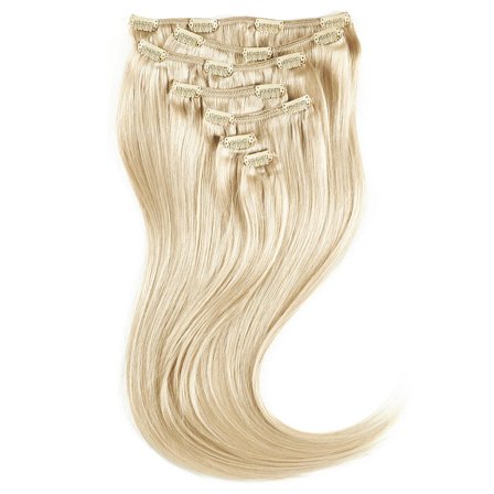 Rapunzel of Sweden Clip-on set 7 pieces 50 cm 10.7 Light Grey, Hår, Børster & Accessories, Hair Extensions