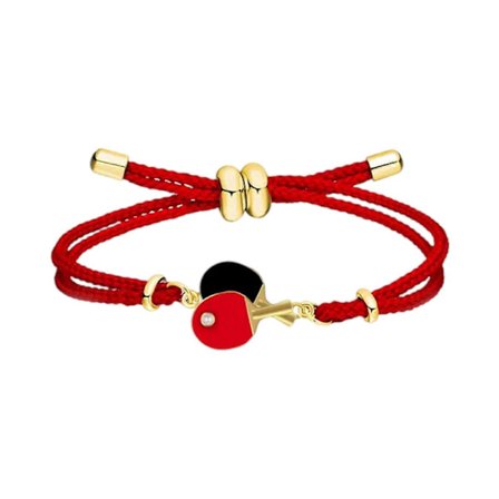 Bärbart bordtennisarmband dekoration för kvinnor tonåringar med eleganta designer och justerbar kedja [DB]