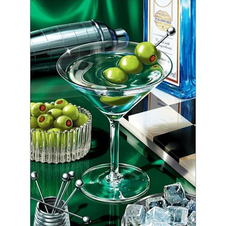 Diamond Art Kits til voksne, Cocktail Diamond Painting 5D Diamond Art Kits til begyndere DIY Fuld Drill Paint by Diamonds Dot Gem Art til 