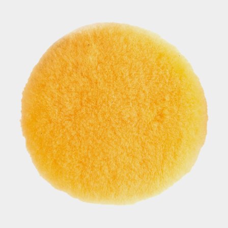 Tampons en laine Mirka Lambswool Pad Pro, Ø150 mm Grip, convient pour plateau de support Ø150 mm, jaune, 2-pack