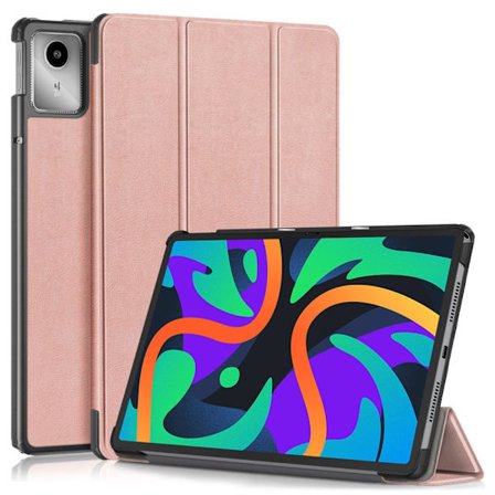 SKALO Lenovo Tab M11 Trifold Flip Cover - Rosa guld