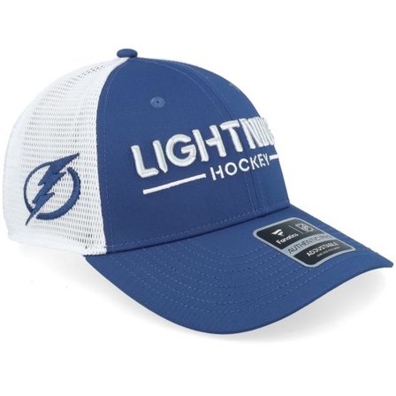 Fanatics - NHL Blå trucker Keps - Tampa Bay Lightning Authentic Pro Rink Blue/White Trucker @ Hatstore