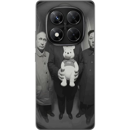 Yhteensopiva Puhelinkuori Xiaomi Xiaomi Redmi Note 14 Pro Mustavalkoinen taideteos surrealistisella poliittisella symboliikalla ja odottamattomalla ko