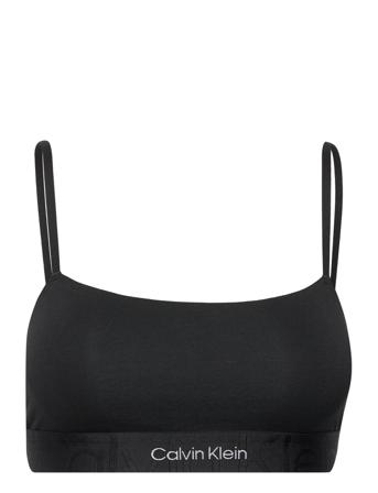 Unlined Bralette Lingerie Bras & Tops Soft Bras Tank Top Bras Sort Calvin Klein