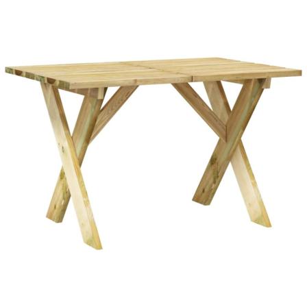 Vidaxl Trädgårdsbord 110x73x70 Cm Impregnerad Furu Brun