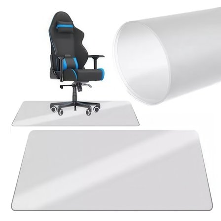 Gulvbeskyttelsesmatte for Stol / Stolmatte - 90x130cm Transparent