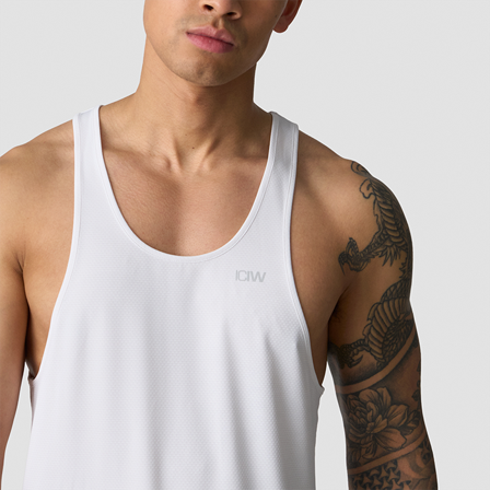 ICANIWILL Stride Stringer Singlet Hvit