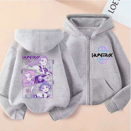 KPop anime koreansk version fashionable herre- og dame casual lynlås hoodie