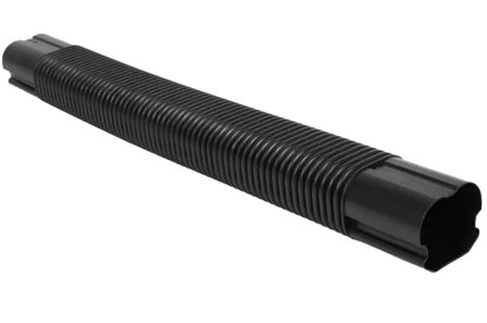 Grøntklima Fleksibel bend til Kanal 80x60mm Sort