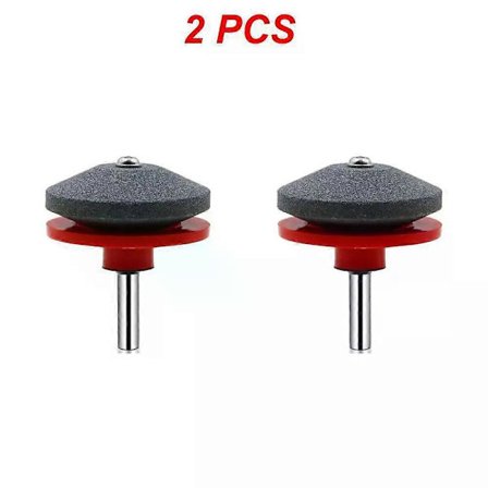 1/2 STK. Gressklipper Slipestein for Elektrisk Drill Knivsliper Slipestein Hage Slipeverktøy Deler
