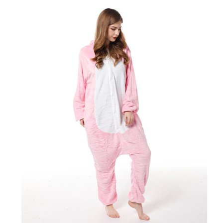 Voksen ungt par rosa dinosaur pyjamas grønn dinosaur hjemme rød Rosa Dinosaur