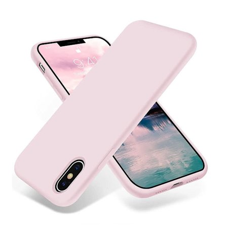 iPhone X/XS Skal - Silikon Sand Rosa Rvelon