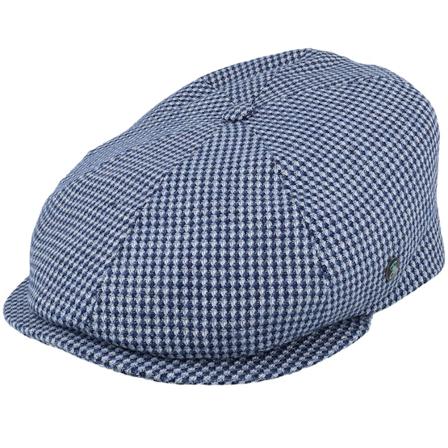 City Sport - Bleu flatcap Casquette - Fantasie Blue/Grey Flat Cap @ Hatstore
