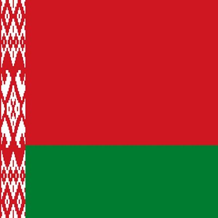 Vitrysslands (Belarus) Flagga Vit Vitryssland Vit