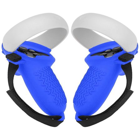 Silikonskal Kompatibelt med Oculus Quest 2-kontroller, Halkfria tillbehör, med justerbar handrem
