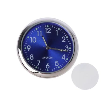 Universal bilklocka Stick-On elektronisk watch Dashboard Noctilucent Decoration F