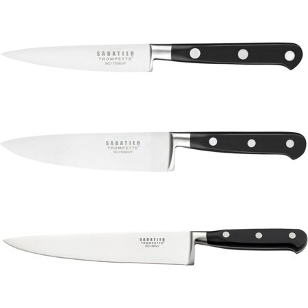 Sabatier Origin Startsæt, 3 knive - Sort og sølv | KitchenOne