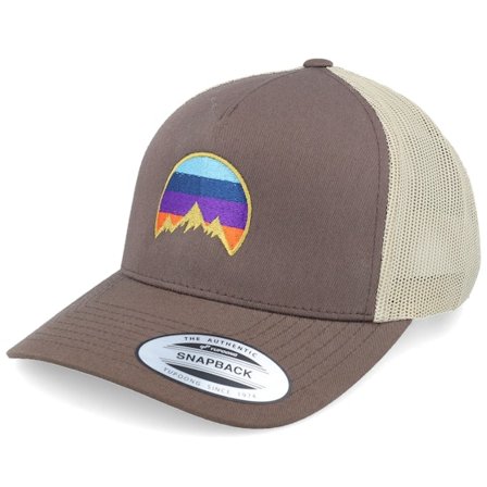 Wild Spirit - Ruskea trucker Lippis - Mountain In Color Brown/Khaki A-frame Trucker @ Hatstore