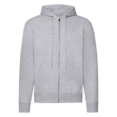 FRUIT OF THE LOOM Zip Hoodie gråmelange L - Lyreco - Yrkeskläder - Tröjor och Sweatshirts - Zip-tröjor