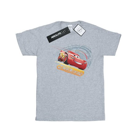 Bilar Flickor Blixten McQueen Bomull T-shirt 7-8 År Sport Grå