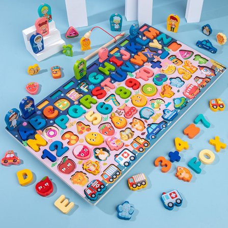 Tal Matching Puslespil – Pædagogisk Læringslegetøj til Børn i Alderen 3-6**N8